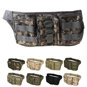 Mężczyźni Outdoor Utility Tactical Zipper Waist Pack Pack Wojskowy Camping Torba Torba Pas S Oxford Tkaniny Narzędzie Podróżowe 220104