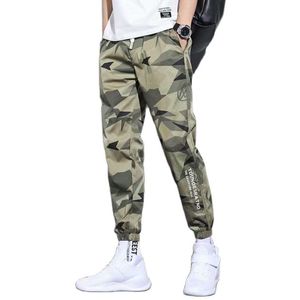 Herrbyxor Camouflage Hip Hop Cargo Män Jogging Jogger Sport Koreanska Mode Man Harajuku Byxor 2021 5XL