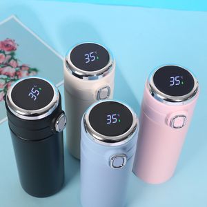 420ML Smart Thermos Stainless Steel Water Bottle Led Digital Temperature Display Coffee Thermal Mugs Intelligent Insulation Cups 1435 V2
