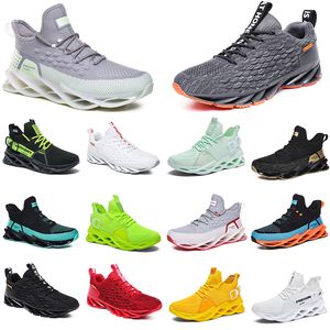 mens womens running shoes yellow green static triple black white split light orange navy blue golden deep grey men trainers outdoor hiking sports sneakers