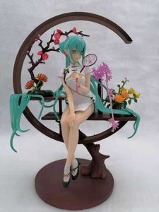 Anime VOCALOID Cheongsam Sexy Figures PVC Action Figure Toy Beauty Girl Statue Collection Model Doll Gifts Figures Girls Cartoon Toys