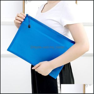 Filing Products Supplies Office School Business & Industrial Fashion Document Grid Zipper Folder Plastic Classified Storage Stationery Bag T