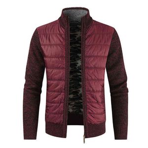 Men's Winter Thick Fleece Cardigan Sweatercoat Male Autumn Warm Sweater Jackets Casual Knitwear Cardigan Clothing Plus Size 3XL 211109