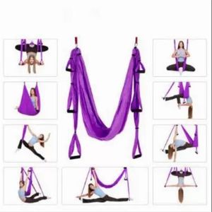 250*150cm Hava Uçan Yoga Hammock Hava Çantaları Yoga Hamak Kemer Fitness Swing