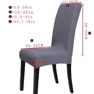 Matstol elastisk täckning sammet stretch modern stil avtagbar kök dammtät utbyggbar för stol282t