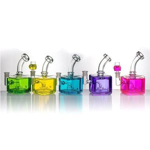 Vintage FREEZABLE Glycerin Spule Glas Bong Wasser Wasserpfeife Bubbler kann Kundenlogo setzen