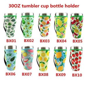 Ambalaj Torbaları Drinkware Kolu Yazlık Tarzı Kullanımlık Buz Kahve Fincanı Kol Kapak Neopren Yalıtımlı Kollu Tutucu Kılıf Kılıfı 30 oz Tumbler Kupa Su Şişesi Için