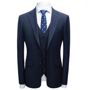 Herenpakken Blazers Hoge kwaliteit Pak Custom Made stuks jas pant vest Laatste jas Pant Style formele bedrijf Terno Masculino G