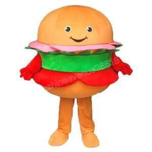 Halloween Hamburgers Mascot Costume Top Quality Cartoon theme character Carnival Unisex Adults Size Christmas Birthday Party Fancy Outfit