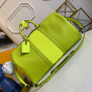 32colors overnight bag Green blue pink designers Bags 50 45 handbag Travels purse geninue leather pattern luggage duffel tote bask305D