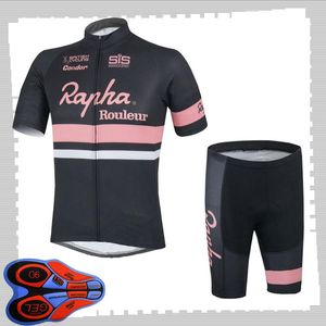 Rapha Takımı Bisiklet Kısa Kollu Jersey (BIB) Şort Setleri Erkek Yaz Nefes Yol Bisiklet Giyim MTB Bisiklet Kıyafetler Spor Üniforma Y21041477