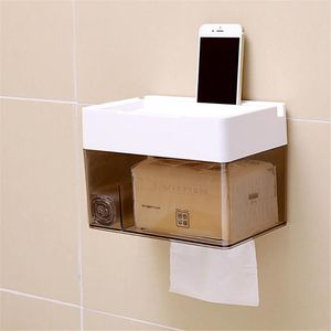 Wholesale toilet paper storage for sale - Group buy Tissue Boxes Napkins Multifunction Toilet Paper Holder Bathroom Plastic Tissues Box Storage Rack Wall Mounted Kitchen Roll Shelf Waterproo
