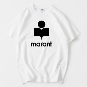 Mens T-shirts Summer Marant T-shirt Men Women Oversized Cotton Haruku T Shirt O-neck Male Causal Tshirts Fashion Brand Loose Tee