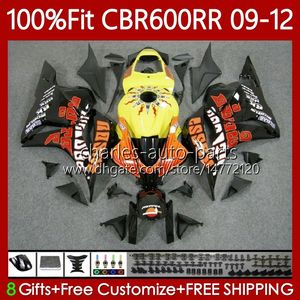 OEM-Karosserien für HONDA CBR 600 CBR600 F5 RR CC 09-12 Repsol orange Karosserie 69Nr