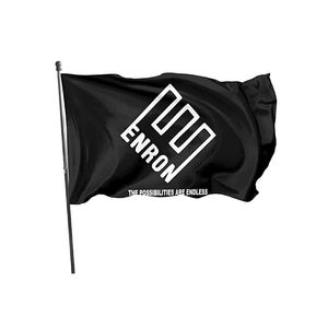 Enron Funny 3x5ft Flagi 100D Poliester Banery Kryty Outdoor Vivid Color Wysokiej jakości z dwoma mosiądzowymi przelotkami