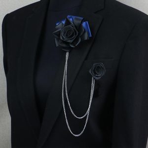 Pins, Brooches Luxury Brooch Pin Boutonniere Suit Decoration Banquet Brooche Wedding Jewelry Accessories Man Corsage Boyfriend Gift Sale