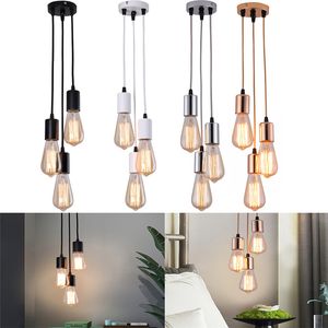 Spider Industrial Pendant Lamps 3 Head E27 Fitting Adjustable Cord Dining Room Pendants Lights Light Kit for Bedroom Kitchen Corridor Atmosphere Lamp