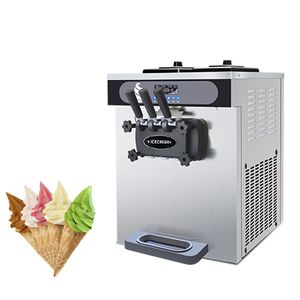 Ticari masa üst yumuşak servis dondurma makinesi fabrika fiyat otomatı