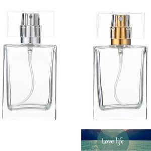 Storage Bottles & Jars Fashion 30ml 50ml Square Empty Clear Glass Perfume Spray Refillable Atomizer Container LX2512 Factory price expert design Quality Latest