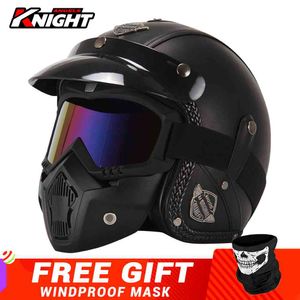 Casco full ansikte flyttbar modulär dual rccycle vintage biker rbike cross moto hjälm män kvinnor