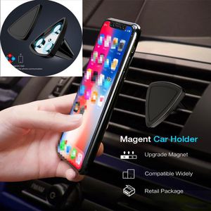 Car Magnetic Mount Holder Air Vent Universal Car Mount Phone Holder for all cell phone One Step Mounting Reinforced Magnet Easier Safer Driv