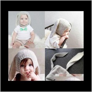 Caps chapéus acessórios bebê maternidade entrega entrega 2021 inverno bebê criança crianças menino menina coelho crochet orelha de lã de lã de malha de malha beanie chapéu t
