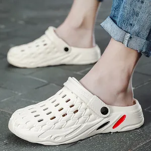 Men's Slippers Summer Korean Style Trendy Outdoor Wear Personality Dual-Use Hole Beach Shoes