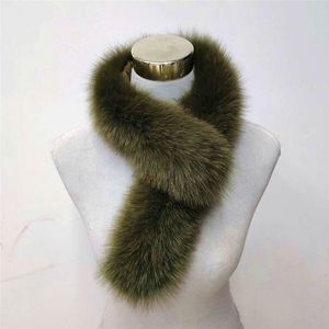 Sciarpe Qearlstar Donna Inverno Vera Pelliccia Collo Sciarpa Begie Cappotto Naturale Decor Fluffy Scaldacollo Avvolge Silenziatore 72 * 11 cm