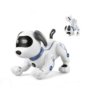 Le Neng K16 الإلكترونية الحيوانات الأليفة rc روبوت الكلب الأشعة تحت الحمراء التحكم اللمس التحكم الصوتي روبوت اللعب