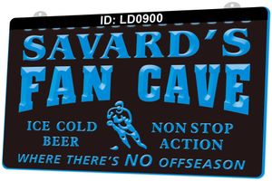 LD0900 Name Personalized Custom Fan Cave Beer Bar 3D Light Sign Engraving LED Wholesale Retail