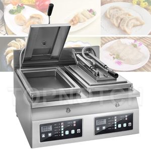 Cnc Automatic Stainless Steel Gyoza Dumpling machine Cooker Fried jiaozi Cook Maker