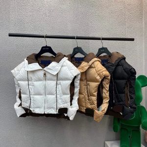 Weste Männer Jacken Frauen Ärmellose Kapuze Parkas Klassische Brief Drucken Streetwear Top Mode Mantel Lässige Tasche Kurze Westen Unisex