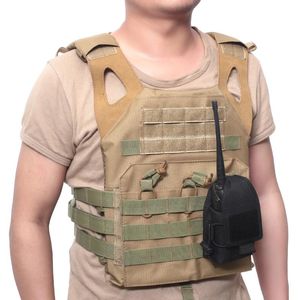 Taktisches Zubehör Outdoor Camouflage Walkie Talkie Bag Radio Cover Military Molle System Mobiltelefon