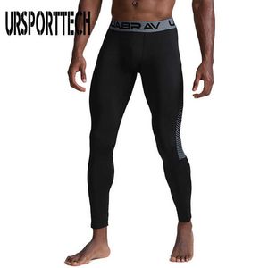 Marca Masculina Calças Casuais Respirável Rápido Drilo Elástico Running Runs Mens Leggings Ginásio Fitness Basketball Sports Yoga Calças 210528