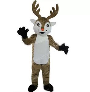 Halloween Rein deer Mascot Costume Top quality Cartoon Character Outfits Adults Size Christmas Outdoor Theme Party Adults Outfit Suit