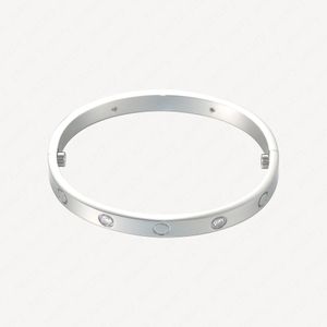 Love Bracelet Bangles Donna Uomo Placcato in oro bianco 18k 6mm Bracciali con cacciavite a vite in acciaio inossidabile Nracelet Accessori con sacchetti per gioielli all'ingrosso