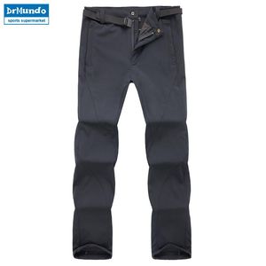 Calças de esqui ao ar livre homens de inverno solft shell impermeabilizada e calças de neve de lã de lã de lã para caminhada calça de snowboard