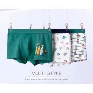 Wholesale Cotton Striped Briefs for Kids Cute Panties Big Boys Underwear Breathable Underpants 3-16T Toddler Cartoon Panty Boxers 3PCS 210622