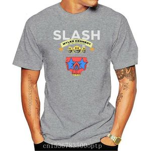 T-shirts de los hombres Artículo Slash FT. Myles Kennedy The Conspirators Tour 2021 Black T Shirt
