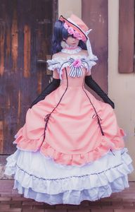 Девушки Black Butler Kuroshitsuji Ciel Cosplay Costume Lolita платье