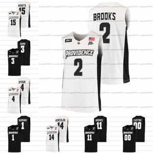 NCAA Black Providence Friars 2021-22 College Basketball Relate Jersey Custom 15 Justin Minaya 2 Marshon Brooks 11 A.J. ريفز 4 جاريد