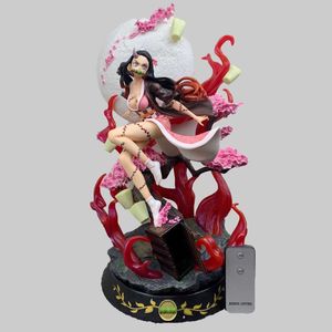 Devil's Blade Anime Figure GK Kamado Nezuko Demon Slayer Violent Blood 1/6 Anime Statue Kimetsu No Yaiba Action Figure Model Toy Q0722