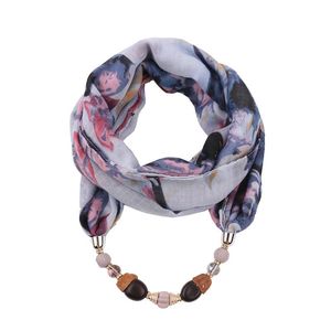 Pendant Necklaces RUNMEIFA Acrylic Jewelry Necklace Cotton Scarf For Women Shell Style Alloy Hijab Female Accessories