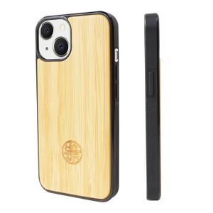 U&I Natural Fashion Wooden Phone Cases Covers Wholesaler Customize Design Natural Wood Bamboo TPU Cover For iPhone 11 12 Pro Max 13
