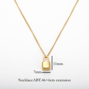Anhänger Halsketten Wasserdicht Nichtlauf Schmuck Mini Schloss Halskette Delicate Dointy Designer Anpassen Großhandel Japan
