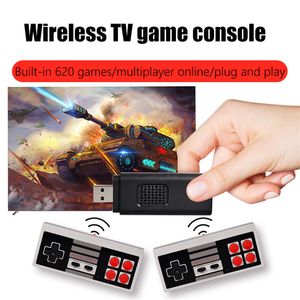 U-01 USB TV Jogo Console Stick 8 Bit 2.4G Controlador Sem Fio Gamespads Bullit-620-in Classic Video Games Player