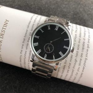 41mm Design Men's Watch Quartz Battery Leather/Stainless Strap Black White Dial High Quality 082601 item