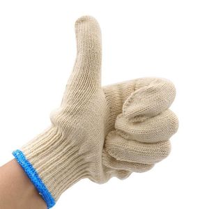 Disposable Gloves 1 Pair Labor Insurance Work Cotton Yarn Breathable Wearable Gardening Protection Home Cleaning