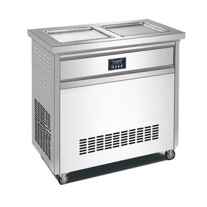 Equipamento de iogurte frito máquina de rolo de sorvete comercial elétrico Tailândia frito sorvete 220v