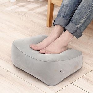 Cushion/Decorative Pillow Inflatable Footrest Pad Porable Seat Desk Support Knee Flocked Hip Joint Ankle Pain Relief Car Airplane Foot Rest